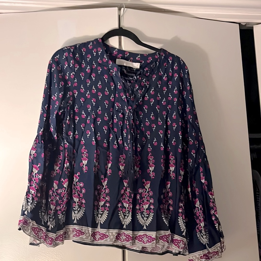Bohemian Blouse ..cris cross braid with tassels to tie in front !